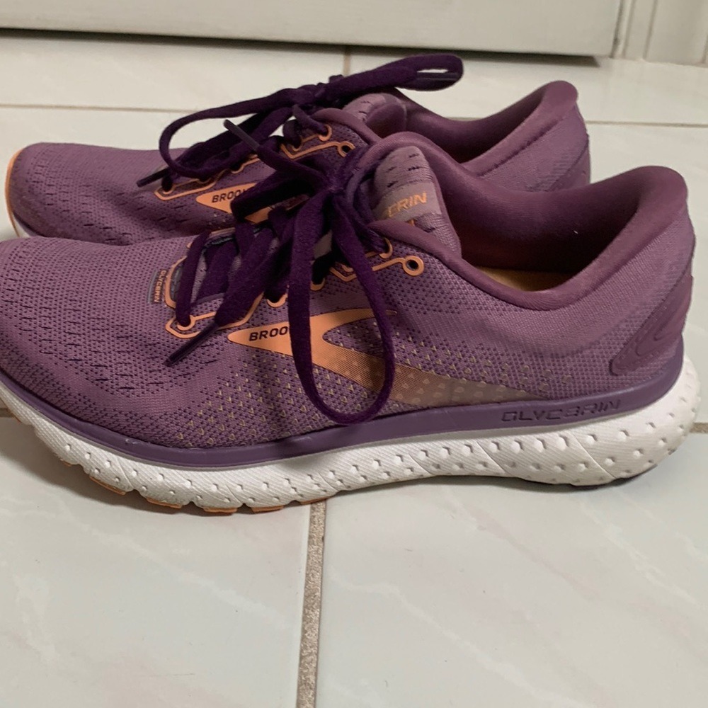 Brooks Women's Glycerin Running Shoes Purple Orange Size 6